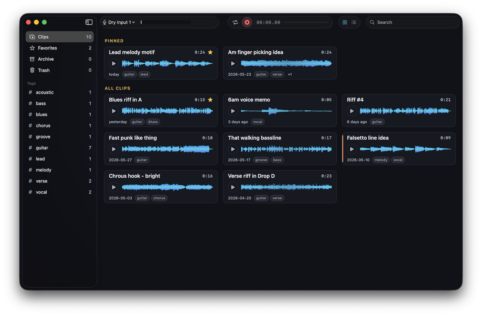 The same clip synced to Otone on Mac